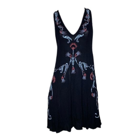 FREE PEOPLE Intimately Adelaide Boho Embroidered Dress GC! - Picture 1 of 10